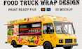 do professional food truck wrap design, box trailer wrap, food trailer wrap