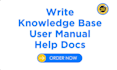 write your app knowledge base, user manual or help docs