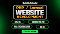 build laravel PHP websites custom admin and user panel dashboards