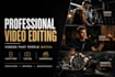 do professional youtube video editing, video editor