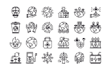 design custom outline icon set