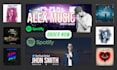 do album cover, spotify banner, and soundcloud banner