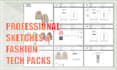 create professional fashion tech packs