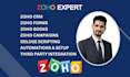 do zoho CRM integration, customization, and automation