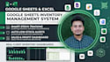 automate sales tracker and inventory management tracker in excel, google sheet