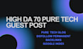 do high da tech guest posts and powerful tech backlinks