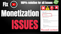 fix reused content, adsense issues, appeal youtube monetize