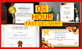 design a professional diploma ,custom certificate , certificate design