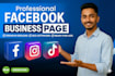 create and setup facebook business page