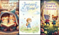 children book illustration, story book, watercolor, kids book with book cover