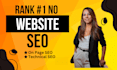 provide onpage SEO service and technical optimization for google ranking