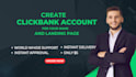 create clickbank or digistore24 account for your name
