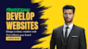 build and develop your professional website, modern design