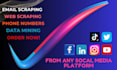 do email scraping, web scrape, extract emails, phone numbers