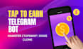 create tap to earn telegram mini app bot hamster dogs clone