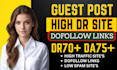 do guest post backlinks on high quality guest posting services