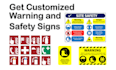 design safety signs, warning and hazard signs for workplace