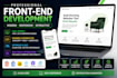build website, website development and front end developer
