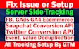 fix gads ga4 ecommerce, twitter, snapchat conversion api tracking