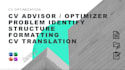 be your CV advisor to optimize your CV