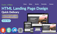 design landing page using HTML and CSS