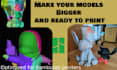 professionally cut your 3d model into multiple pieces