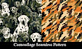 create a unique camouflage seamless pattern for you