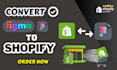 convert figma or webflow to shopify using gempages, pagefly, shogun replo