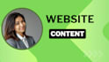 write website content as your copywriter