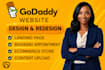 design godaddy website redesign godaddy website design, develop godaddy website