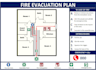 draw fire emergency evacuation plan, emergency exit