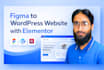 convert figma to wordpress, figma to elementor pro, html, psd, xd to wordpress