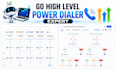 build power dialer in go high level and setup automation