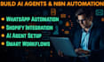 build ai chatbot, chatgpt bot, whatsapp and website chatbot integration