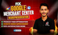fix google merchant center suspension and misrepresentation