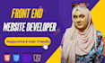 make front end website design using HTML CSS