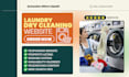 design dry cleaning laundry services laundromat clothing fabric washing website