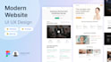 design modern website ui ux design in figma