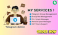 be your telegram admin