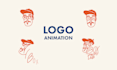 create a 2d logo animation