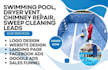 generate swimming pool, dryer vent, chimney repair, sweep cleaning leads
