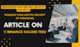 post article on binance feed