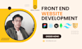 do frontend development HTML, CSS, react, next js,  tailwind CSS