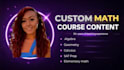 create math lesson plans, worksheets, and online course content
