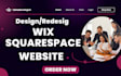create wix,squarespace websites design and redsign