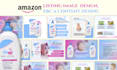 creative listing images, amazon ebc and infographic designs