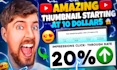 design a viral clickbait youtube thumbnail