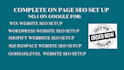 do on page SEO optimization for wix wordpress shopify squarespace gohighlevel
