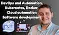 create devops and automation, kubernetes, docker, cloud automation software