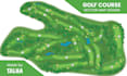 create a professional 9 or 18 hole golf course map in vector format